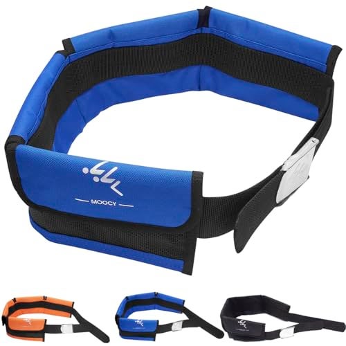 MOOCY 4 Neoprene Pocket Scuba Weight Belt，dive weight belt fit for Waist 32" to 52" - Quick-Release Buckle（Blue) - Image 1