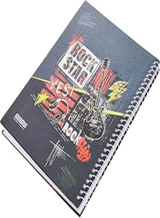 Sema High Quality Lined NoteBook With Hard Cover 20 * 27mm, 80 Sheets For Office And Students - Multi Color
