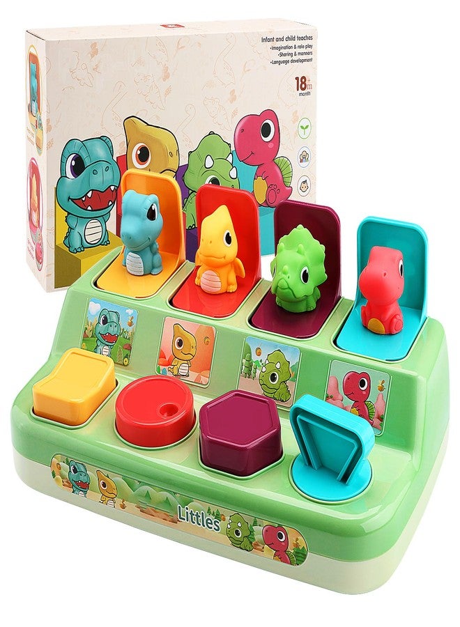 Aiqi Interactive Pop Animal Up Pals Baby Toy,Cause and Effect Toy,Early Learning Infant Toys for Sorting Colors,Montessori Developmental Activity Toys for Babies,Toddlers,Boys Girls 9 12 18+ Months - Image 1