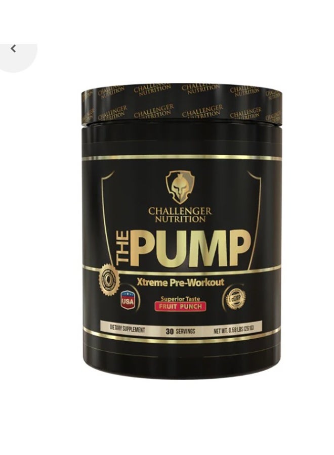 CHALLENGER NUTRITION The Pump Xtreme Pre Workout Fruit Punch | 30 Serving