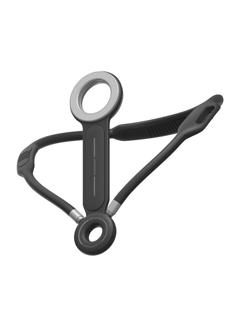 Moxedo Magnetic Neck Band Bendable Adjustable Phone Mount Stand Holder for Filmmaking and Photography Compatible for iPhone 16/15/14/13/12 Series and Android Phones - Image 1