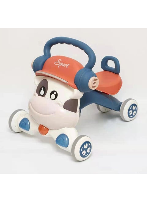 simple Baby walking assistant toddler learn to walk musical and light baby walker with music - Blue