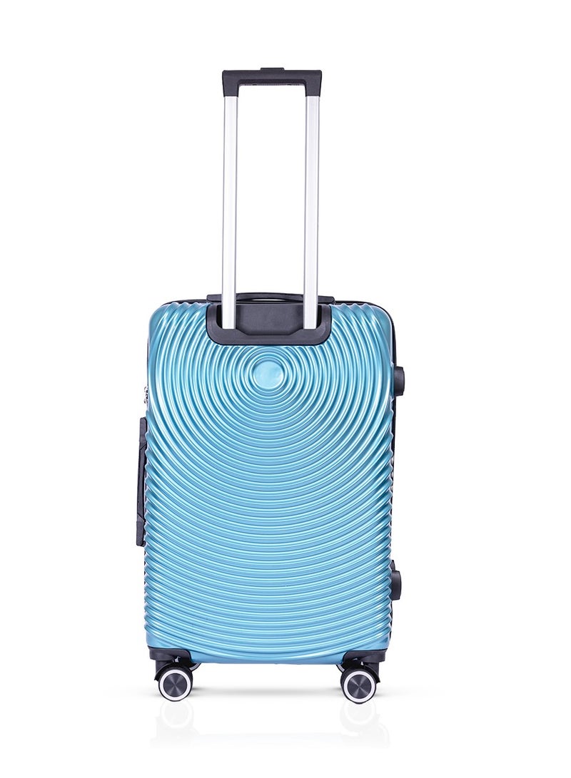 MNUK Cruise Carry-on Luggage | Hardside Soft Handle Trolley with TSA Lock |Double 360° 4 Wheeler| Cabin-20 Inch| Turquoise - Image 2