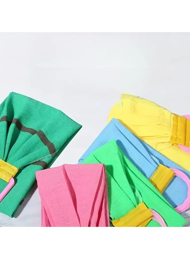 Goolsky Back Scrubber For Shower Coarse Sand Extended Length Bath Towel Shower Back Washer Exfoliating Washcloth Rear Scrub Stretchable Pull Strap Wash Cloth Exfoliating - Bathroom Accessories - Image 2