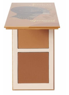 Juvia's Place Juvia's Place Bronzed Duo Bronzer Tan - Soft Matte Bronzer, Contour Powder, Bronzer Pressed Powder, Long-Wearing & Buildable Bronzing Powder - Suitable for Tan Skin Tone  - Image 1