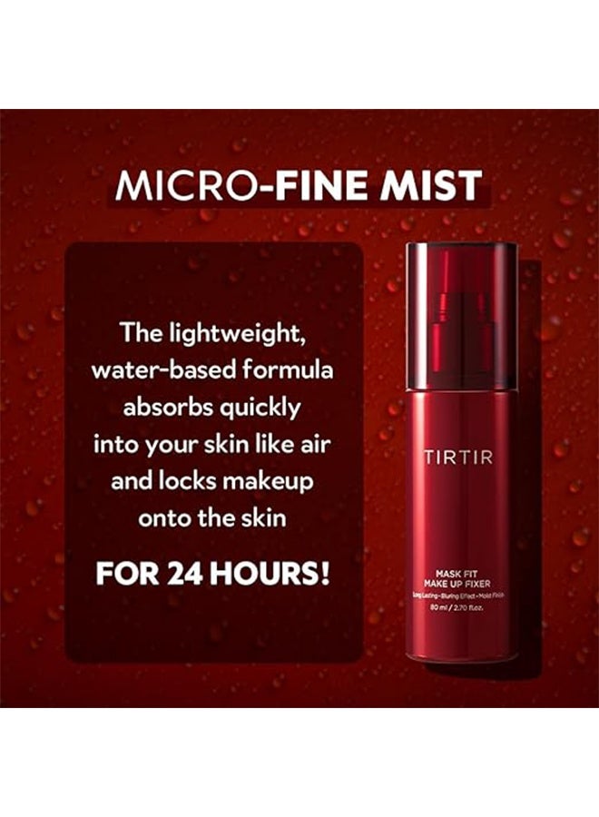 TIRTIR Mask Fit Make-Up Fixer 80ml, 24H Long Lasting Makeup Finishing Setting Spray, Lightweight and Non-Greasy - Image 4