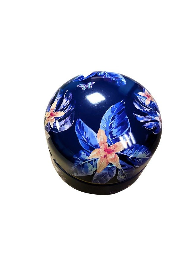 Topwon 3.15" Powder Case with Puff, BPA Free, Fluffy Plush Powder Puffs Container, Baby Women's Body Loose Dusting Dry Powder Box, Travel&Home Use, Blue Flower - Image 4