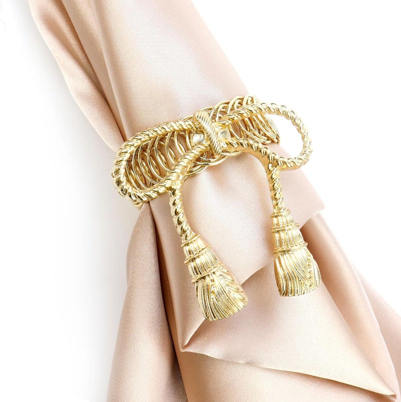 Chinflly Curtain Tiebacks, Gold Bow Tie Metal Curtain Holdbacks, 2 Pcs | No-Drill Design, Renter-Friendly, Removable, Easy to Use, Modern Elegant Home Office Decor - Image 5