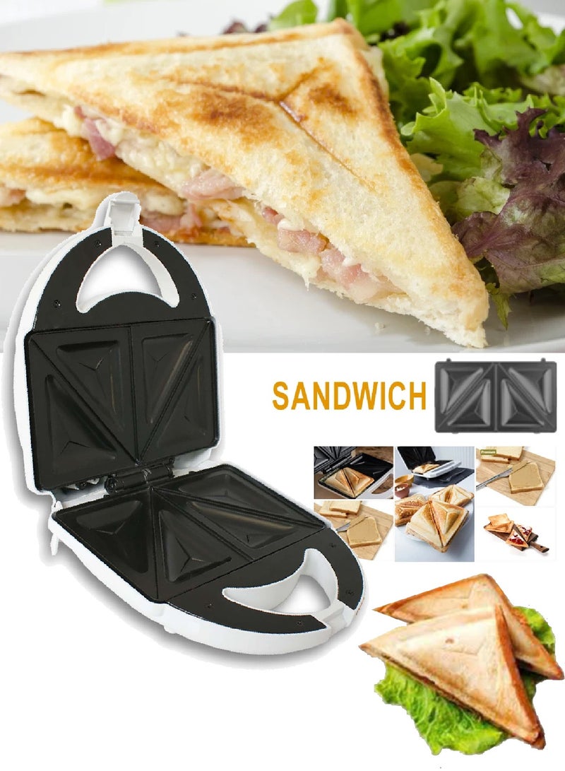 Hi Max Non-Stick Electric Triangle Sandwich And Waffle Maker 750 Watts - Image 2