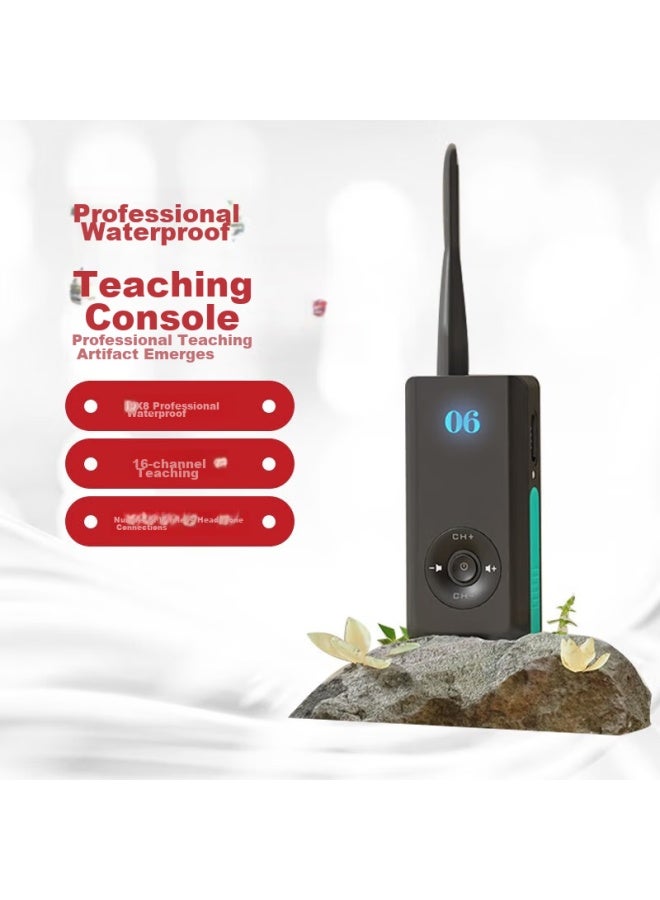 Whale Language Jingyu Df310 Professional Bone Conduction Wireless Headset For Swimming Teaching And Training, Ip68 Waterproof, Children's Teaching-specific Training Headphones , Blue - Image 1