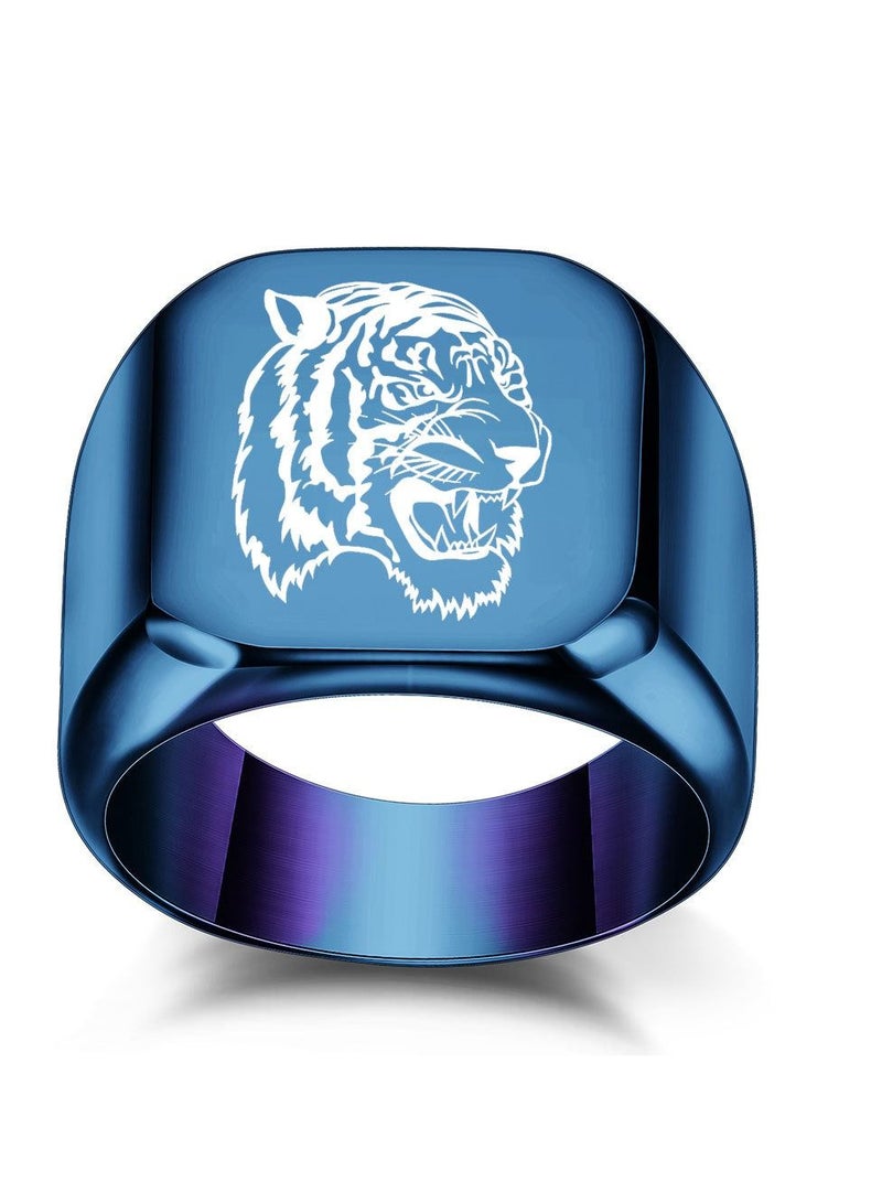 Stainless Steel Solid Polished Signet Ring