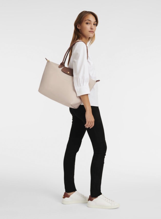 Longchamp Ladies tote bag paper white shoulder bag classic style - Image 2
