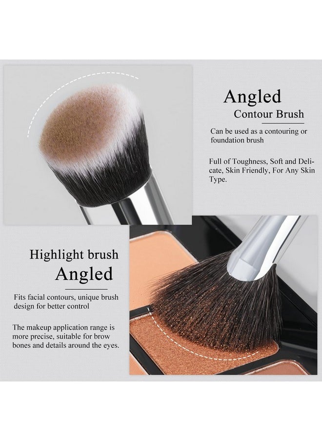 BEILI - BEILI 15Pcs Original Makeup Brushes Set Natural-Synthetic Kabuki Foundation Face Powder Highlighter Contour Concealers Eye Shadows Eyebrow Eyeliner Make Up Brush Kit(Classic Black) - Image 1