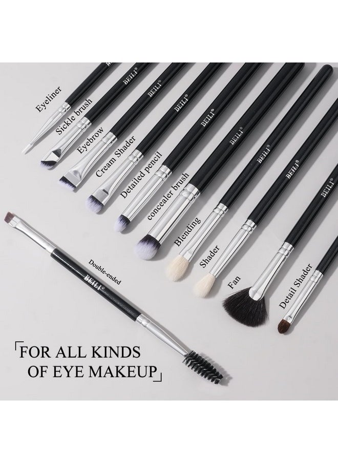 BEILI - BEILI 15Pcs Original Makeup Brushes Set Natural-Synthetic Kabuki Foundation Face Powder Highlighter Contour Concealers Eye Shadows Eyebrow Eyeliner Make Up Brush Kit(Classic Black) - Image 1