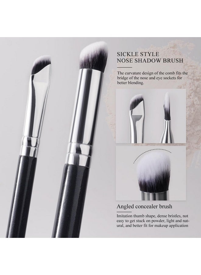 BEILI - BEILI 15Pcs Original Makeup Brushes Set Natural-Synthetic Kabuki Foundation Face Powder Highlighter Contour Concealers Eye Shadows Eyebrow Eyeliner Make Up Brush Kit(Classic Black) - Image 1