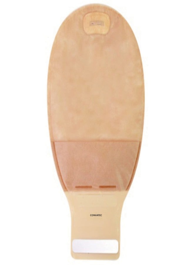 convatec Esteem + One-Piece Drainable Cut-to-Fit Pouch w/"visiClose, Filter, Modified Stomahesive, 12" panel Transparent, 2 2/5" by 2 3/4" - Image 3