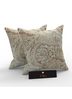 Wooden Twist Reposa Floral Print Jute & Cotton Fabric Cushion Cover  - Image 3