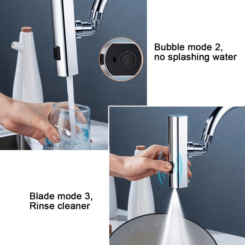 1pc Kitchen Faucet with 360 Degree Rotating Waterfall And 3 Flow Modes - Image 5