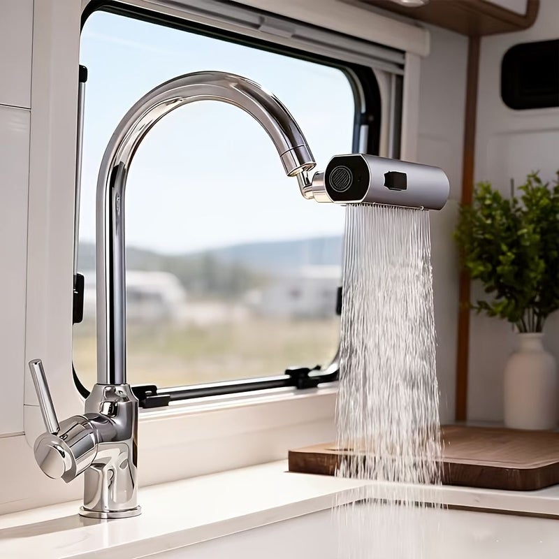 1pc Kitchen Faucet with 360 Degree Rotating Waterfall And 3 Flow Modes - Image 3