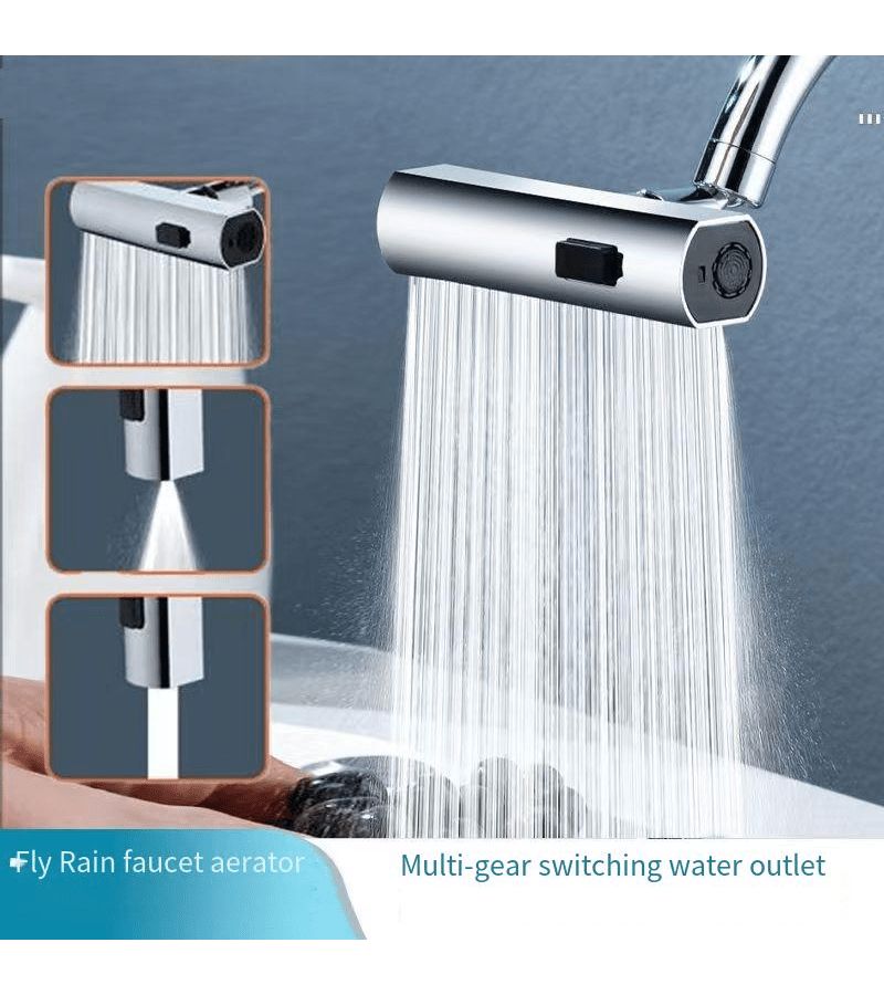 1pc Kitchen Faucet with 360 Degree Rotating Waterfall And 3 Flow Modes - Image 2