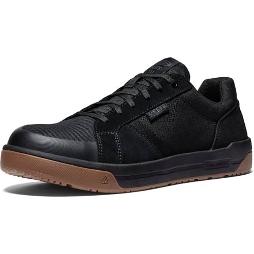 KEEN Utility Men's Kenton Low Height Composite Toe ESD Breathable Work Sneakers,Black/Gum,13 - Image 1