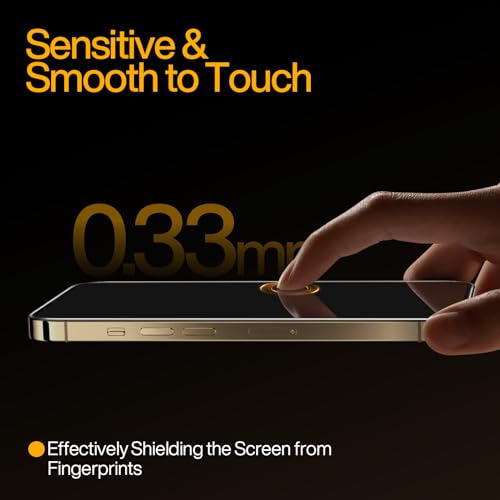 SMARTDEVIL 3-Pack Screen Protector for iPhone 14 Pro Max with 3-Pack Camera Lens Protector, Clear 9H Tempered Glass Film, Super Fast Installation (Dust-Free & Bubble-Free), Alignment Tool - Image 5