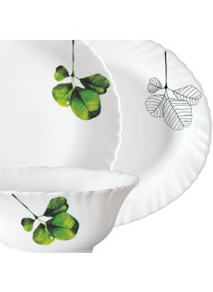 LARAH BY BOROSIL Larah by Borosil Oval Fluted Series Opalware Dinner Set | 44 Pieces for Family of 8 | Microwave & Dishwasher Safe | Bone-Ash Free | Crockery Set for Dining & Gifting | Plates & Bowls | White  - Image 3