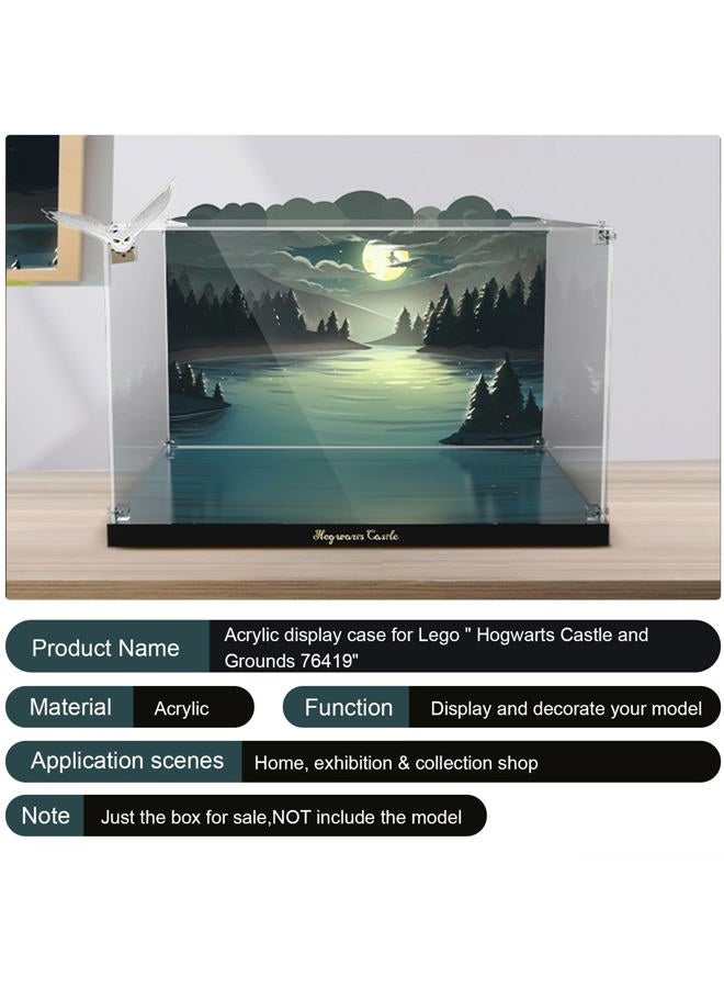 NAOCARD Acrylic Display Case for Lego Harry Potter Hogwarts Castle and Grounds 76419 Building Set, Dustproof Display Box for Harry Potter Playset, Perfect Display Model (Box Only ,Model NOT Included)… - Image 2
