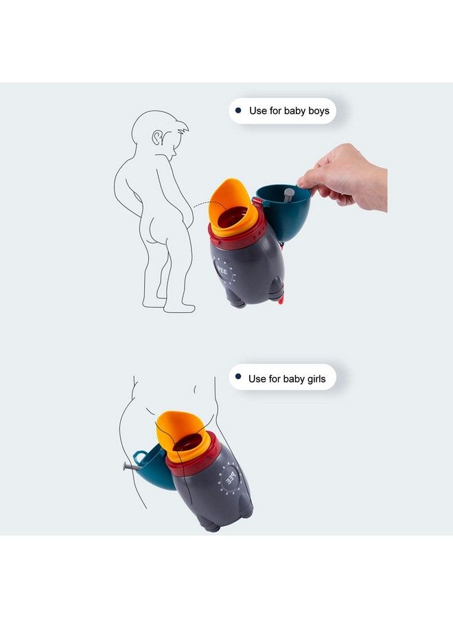 Vbestlife Portable Baby Child Potty Urinal Emergency Toilet Pee Training Cup Good Sealing Cute Appearance Boys Potty Training Urinal For Home Car Travelling(Blue) - Image 5