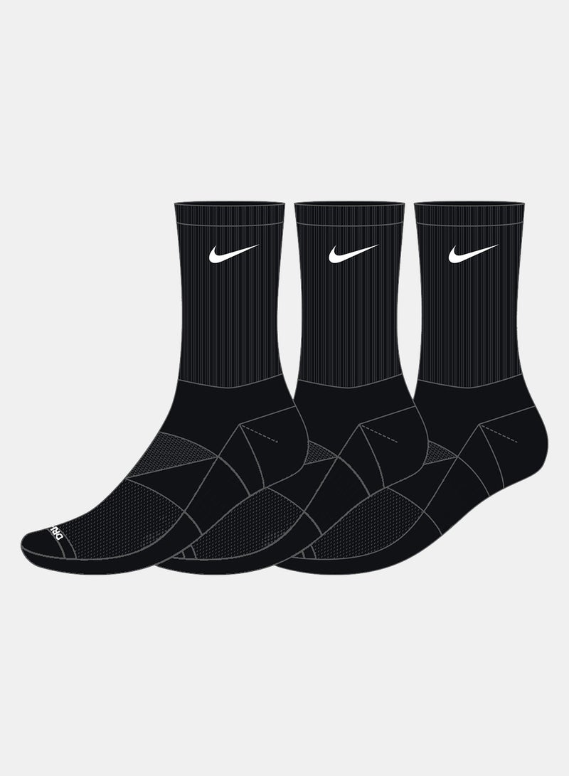 Nike Unisex Nike Everyday Plus Lightweight Crew Socks – 3-Pack - Image 2