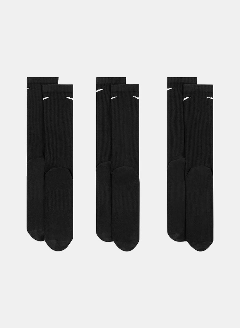 Nike Unisex Nike Everyday Plus Lightweight Crew Socks – 3-Pack - Image 4