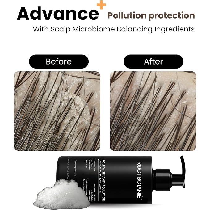 STRBOXONG FOLLIWISE Anti Dandruff & Anti Pollution Shampoo | Reduces Dandruff, Flakes, Itch & Hair Fall | Anti Fungle for Oily Scalp | Salicylic Acid, Piroctone Olamine & Tea Tree | Dermat Tested | - Image 3