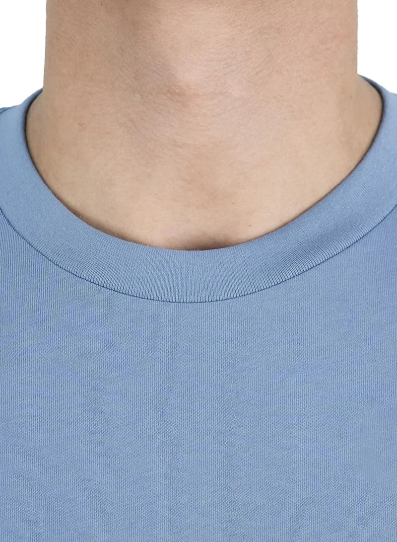 GIORDANO  Men's Cotton Signature Print Slim Fit Tee for Men | Best Price UAE