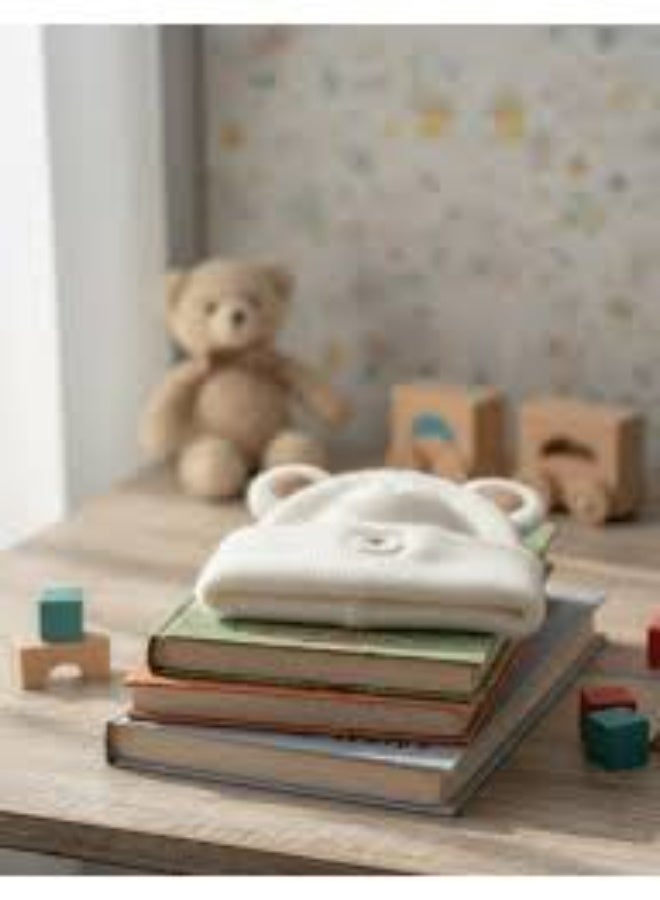 zoba Cute Bear Winter Ice Cap for Kids – Soft Mohair Hat with Fluttering Ears – Warm and Lightweight – Suitable for Girls and Boys – Stylish White Color – Perfect for Cold Weather - Image 4