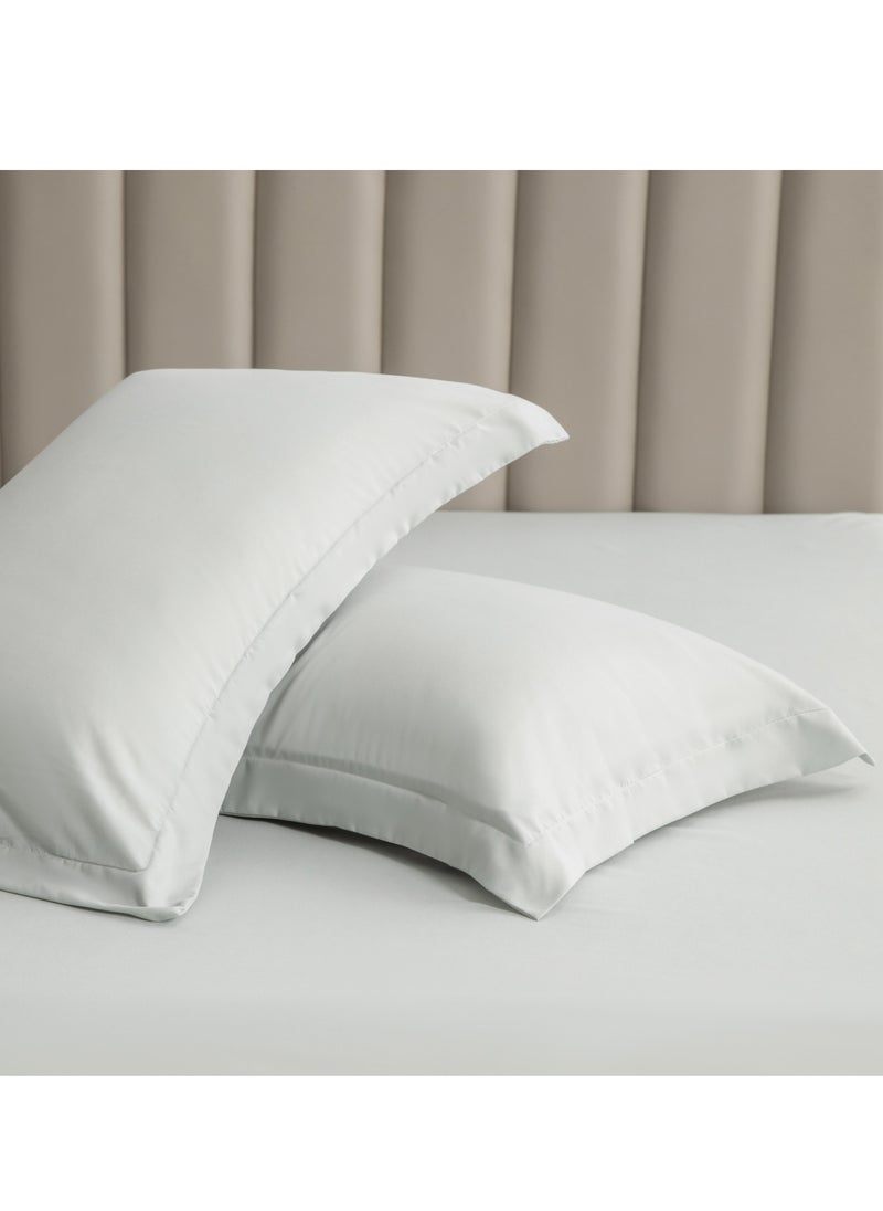 Donetella Microfiber Pillowcases 2-Pcs Soft Pillow Cover (50 x 75 CM) With Envelope Closure (Without Pillow Insert),Santa Grey  - Image 2