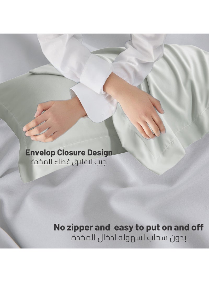 Donetella Microfiber Pillowcases 2-Pcs Soft Pillow Cover (50 x 75 CM) With Envelope Closure (Without Pillow Insert) - Image 4