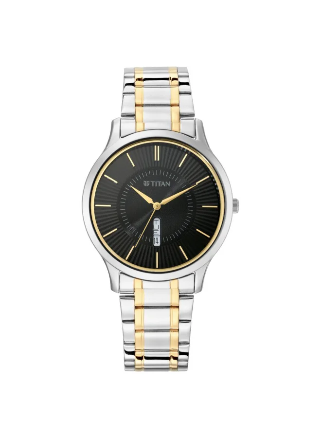تيتان Men's Metal Analog Watch 1845BM01 - 40 mm