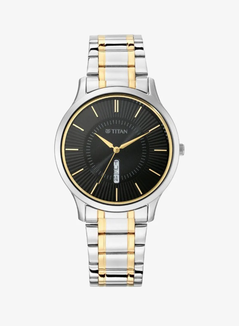 TITAN Men's Metal Analog Watch 1845BM01 - 40 mm
