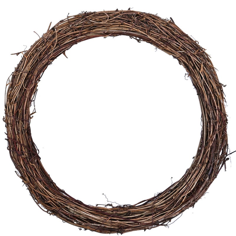 Byher Grapevine Wreath, 2 PCS 12 Inch Natural Vine Wreath for Crafts (Wreath Frame) - Image 3