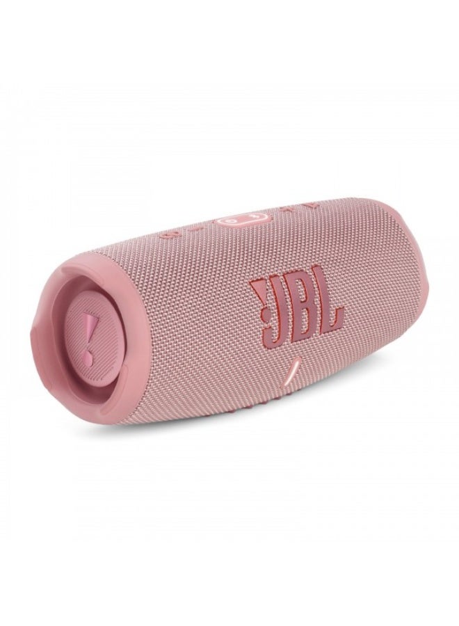 JBPL مكبر صوت JBL Charge 5 المحمول بتقنية البلوتوث، وردي - Image 1