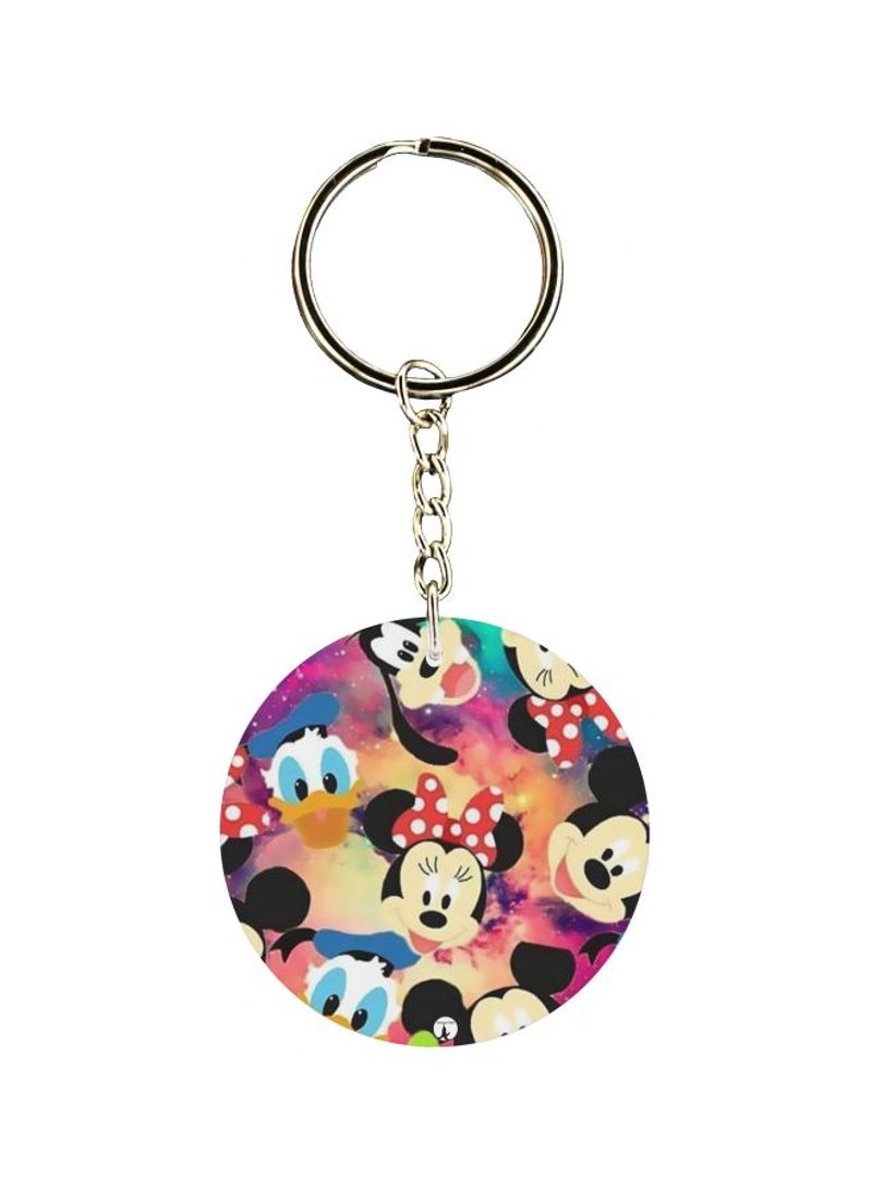Micky Printed Single Sided Keychain