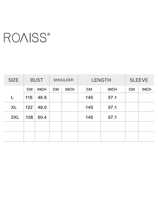 roaiss Women'S Muslim Fashion Robe Classic Round Neck Short Sleeved Beach Dress With Gold Thread Pattern Decoration - Image 2