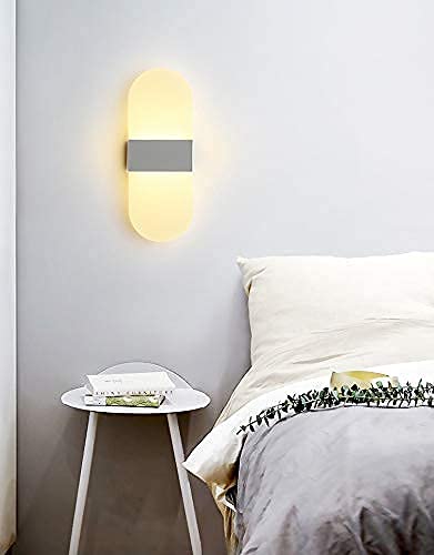 Groeien Groeien Pack of 2 15 Watt Round Acrylic LED Wall Lamp Warm White - Image 2