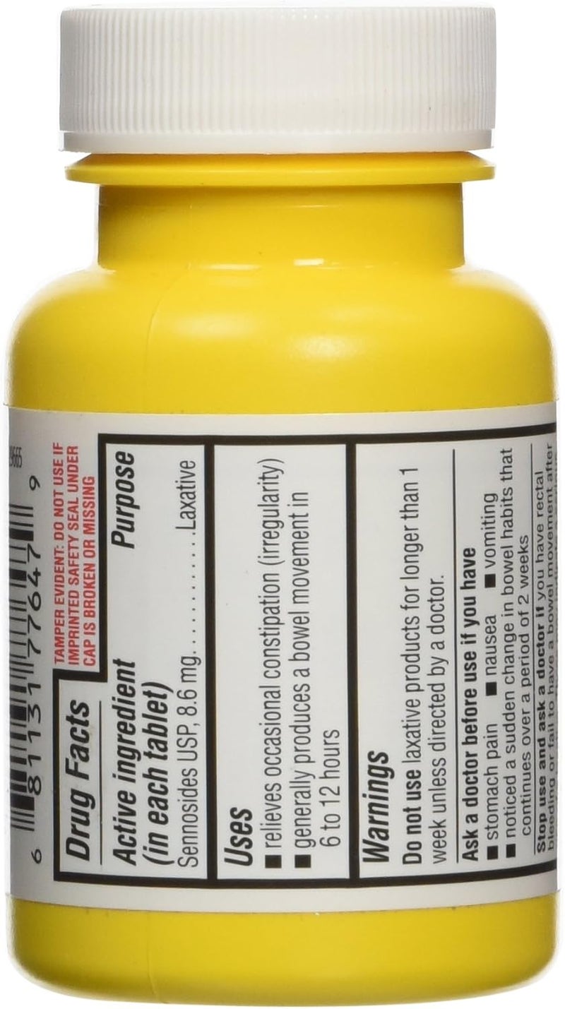 Equate Natural Vegetable Laxative Tablets, Sennosides 8.6 mg, 100 Count - Image 3