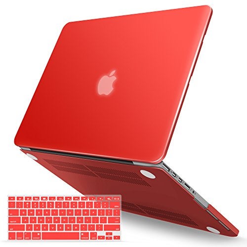IBENZER Compatible with MacBook Pro 13 Inch Case 2015 2014 2013 end 2012 A1502 A1425, Hard Shell Case with Keyboard Cover for Old Version Apple Mac Pro Retina 13, Red, MMP13R-RD+1 - Image 1