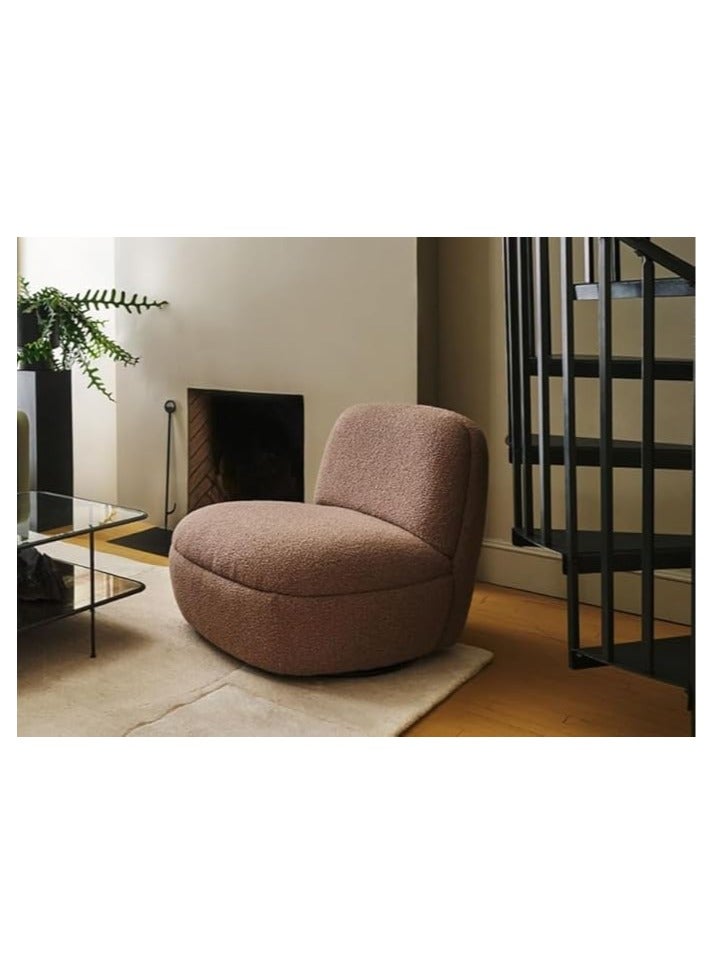 بوبينز هوم كرسي أريكة فردي كسول من بوبينز هوم بتصميم مريح لغرف المعيشة الحديثة (بني) - Image 3