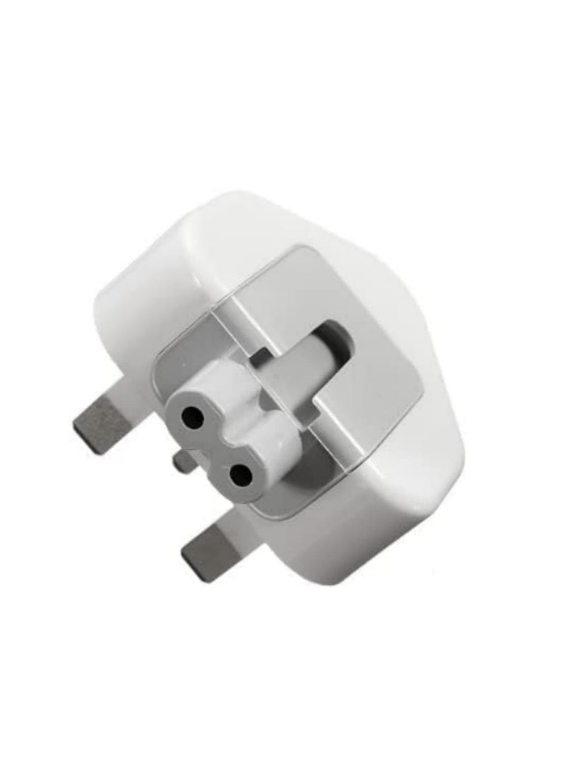 2 باك محول طاقة بريطاني برأس بطّة بثلاثة أسنان مزود بصمامات لشواحن MacBook وiPhone/iPod ومتوافق مع Mag-Safe وMag-Safe 2 - Image 3