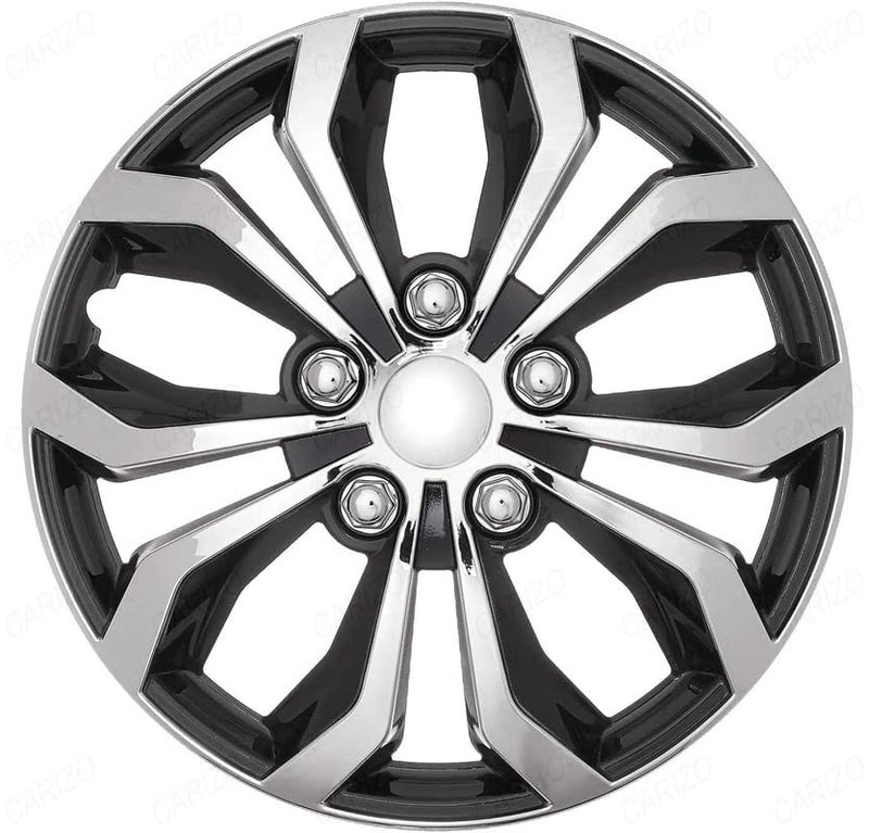 CARIZO® - Hotwheelz 13 Inch Wheel Cover | Wheel Cap | Black & Silver | Pack of 4 | Compatible with Maruti Alto K10 (Type-II) 2014-2018 - Image 2
