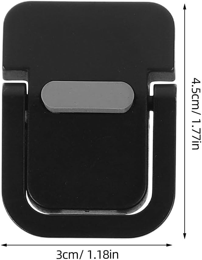 Invisible Mini Laptop Stand Riser 2 Pairs (Silver Black) Portable Laptop Holder for Desk Home Office Travel - Image 2