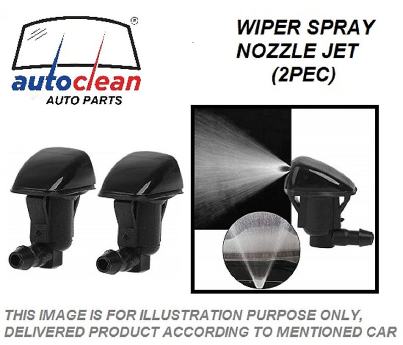 AutoClean Front Windshield Wiper Spray Water Nozzle Washer Jet For Mahindra Xylo - Image 2